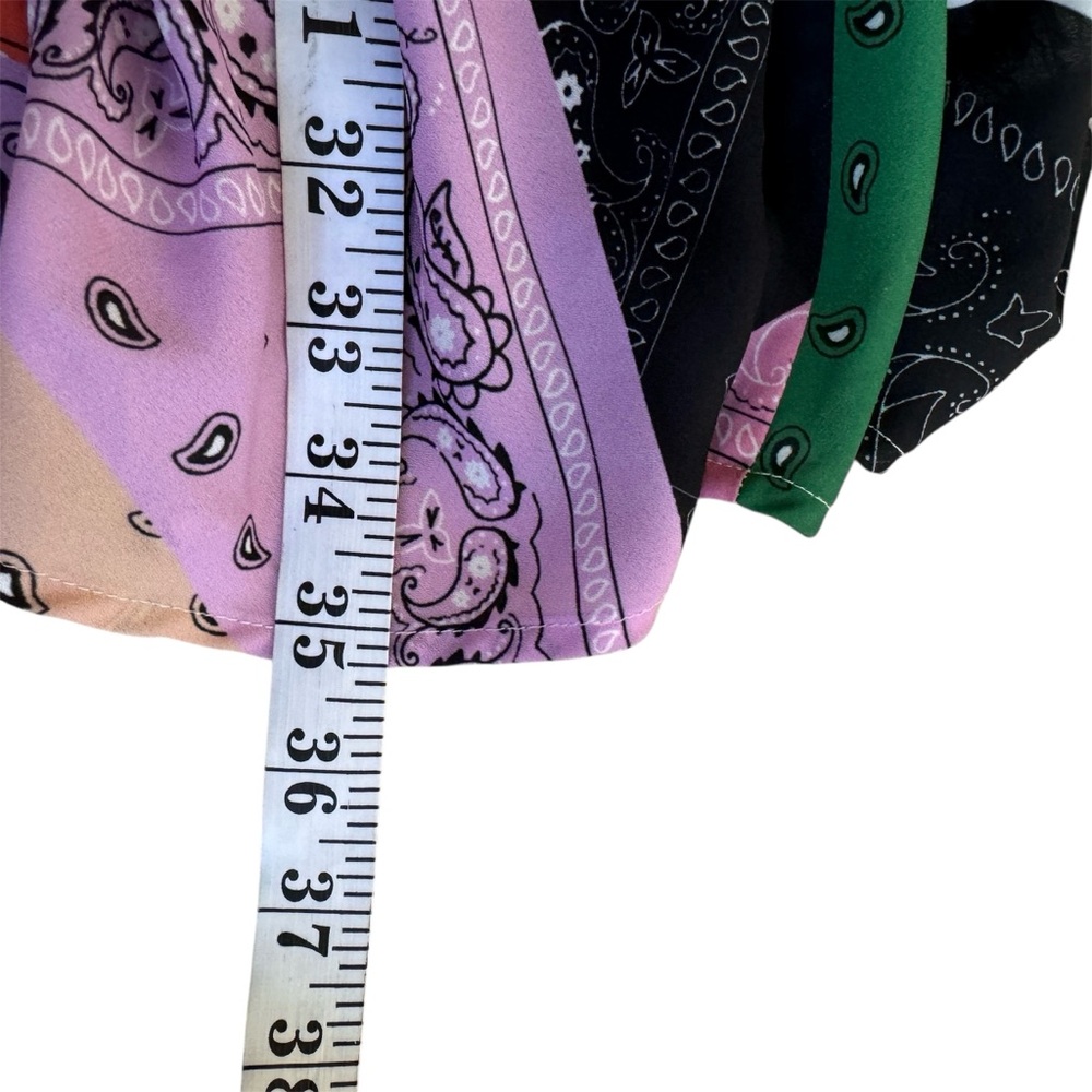 Staud Multicolor Patchwork Mini Dress Euc - image 8